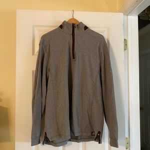 Quarter zip grey sweater